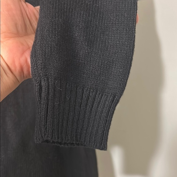 KAREN SCOTT Black Three Buttons Cardigan Sweater Women’s Pockets Size Small S - Picture 5 of 9